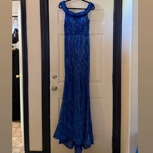 Dazzling Sapphire Blue Prom Dress